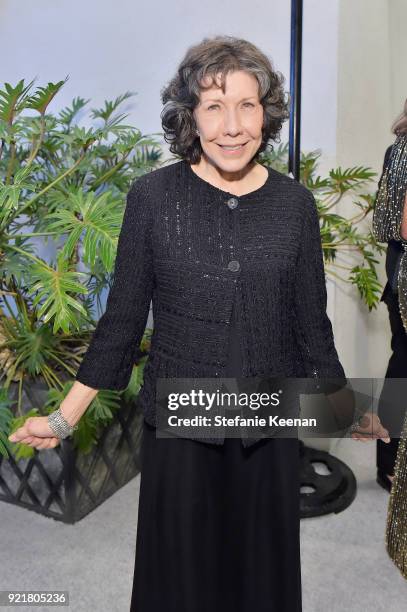 Actor Lily Tomlin attends the Costume Designers Guild Awards at The Beverly Hilton Hotel on February 20, 2018 in Beverly Hills, California.