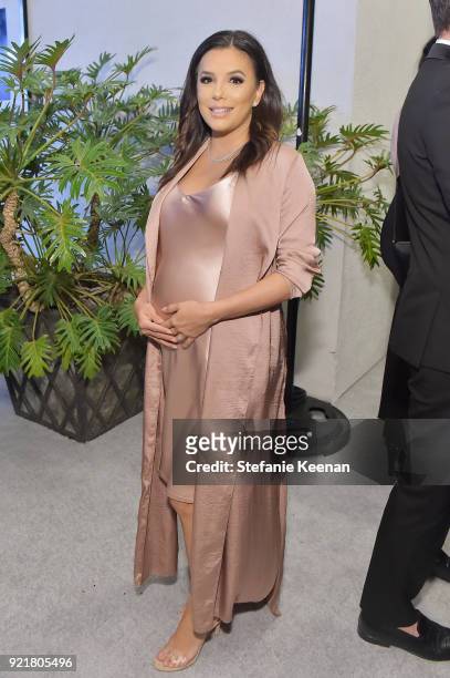 Actor-producer Eva Longoria attends the Costume Designers Guild Awards at The Beverly Hilton Hotel on February 20, 2018 in Beverly Hills, California.