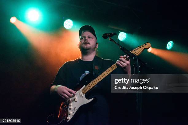 Joe Newman of alt-J performs at The Garage on February 20, 2018 in London, England.