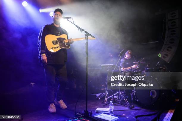 Joe Newman of alt-J performs at The Garage on February 20, 2018 in London, England.