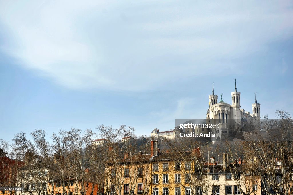 Basilica of Notre-Dame de Fourviere.