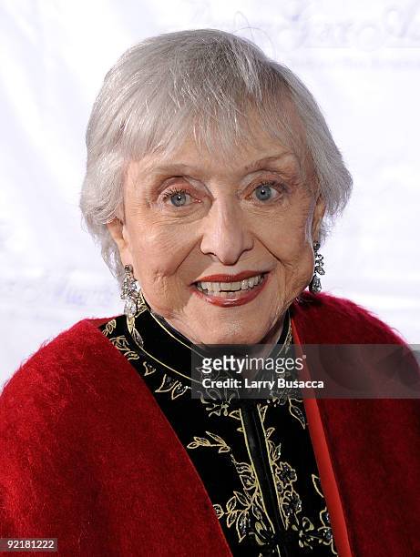 Actress Celeste Holm attends the 2009 Princess Grace Awards Gala at Cipriani 42nd Street on October 21, 2009 in New York City.