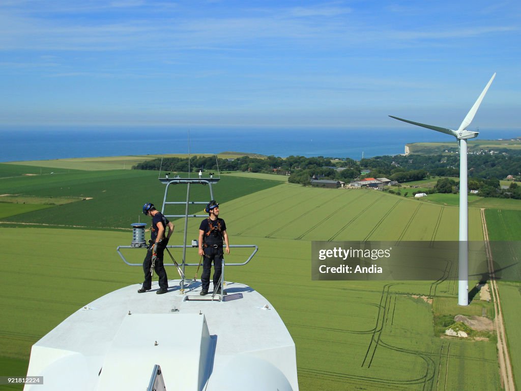 Wind turbine inspection.