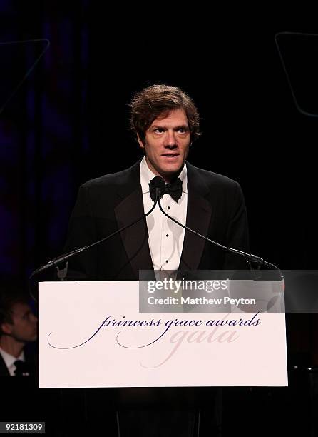 Writer Adam Rapp speaks at the 2009 Princess Grace Awards Gala at Cipriani 42nd Street on October 21, 2009 in New York City.