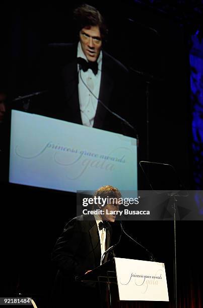 Writer Adam Rapp speaks at the 2009 Princess Grace Awards Gala at Cipriani 42nd Street on October 21, 2009 in New York City.