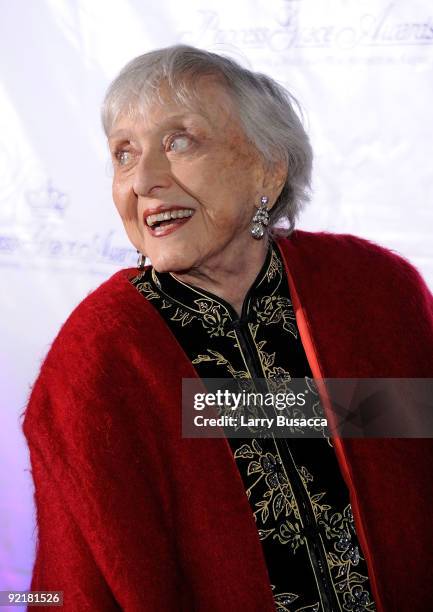 Actress Celeste Holm attends the 2009 Princess Grace Awards Gala at Cipriani 42nd Street on October 21, 2009 in New York City.