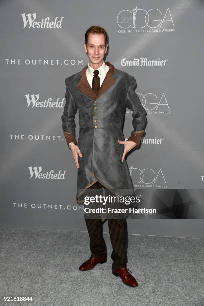 Actor Doug Jones attends the Costume Designers Guild Awards at The Beverly Hilton Hotel on February 20, 2018 in Beverly Hills, California.