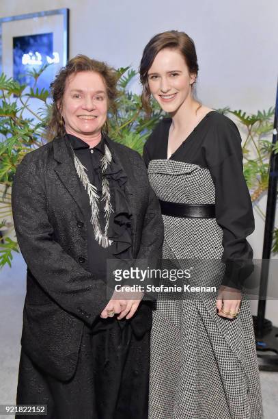 Costume designer Donna Zakowska and actor Rachel Brosnahan attend the Costume Designers Guild Awards at The Beverly Hilton Hotel on February 20, 2018...