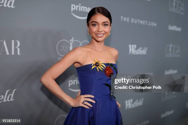 Actor Sarah Hyland attends the Costume Designers Guild Awards at The Beverly Hilton Hotel on February 20, 2018 in Beverly Hills, California.