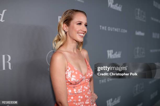 Actor Anna Camp attends the Costume Designers Guild Awards at The Beverly Hilton Hotel on February 20, 2018 in Beverly Hills, California.