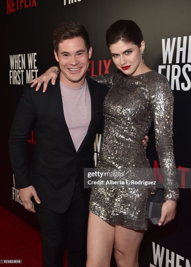 Special Screening Of Netflix's "When We First Met" - Red Carpet