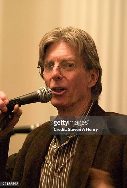 Musician Phil Lesh attends a fundraising reception in support of the new exhibition "The Grateful Dead: Now Playing" at the New-York Historical...