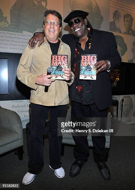 Writer Don Reo and Clarence Clemons of the E Street Band attend a signing for their new book ''Big Man: Real Life And Tall Tales'' at Barnes & Noble,...