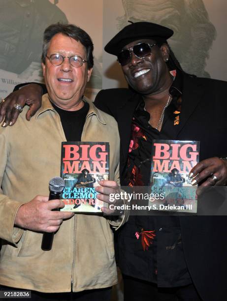 Writer Don Reo and Clarence Clemons of the E Street Band attend a signing for their new book ''Big Man: Real Life And Tall Tales'' at Barnes & Noble,...