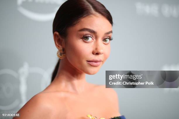 Actor Sarah Hyland attends the Costume Designers Guild Awards at The Beverly Hilton Hotel on February 20, 2018 in Beverly Hills, California.