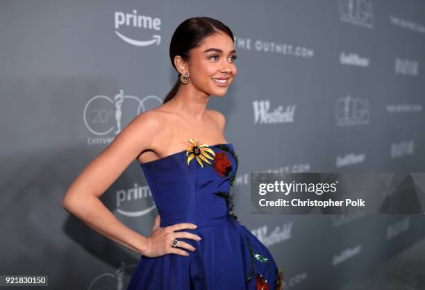 Actor Sarah Hyland attends the Costume Designers Guild Awards at The Beverly Hilton Hotel on February 20, 2018 in Beverly Hills, California.