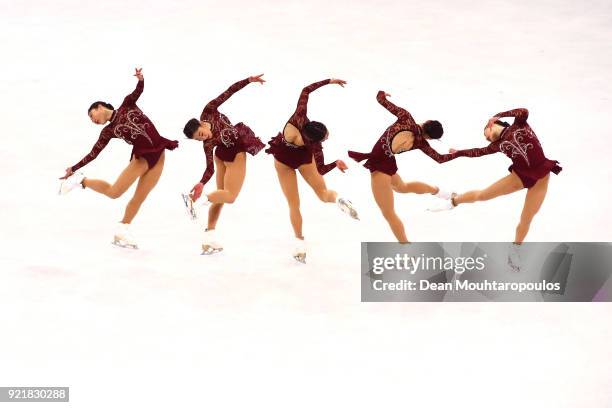 Mirai Nagasu of the United States competes during the Ladies Single Skating Short Program on day twelve of the PyeongChang 2018 Winter Olympic Games...