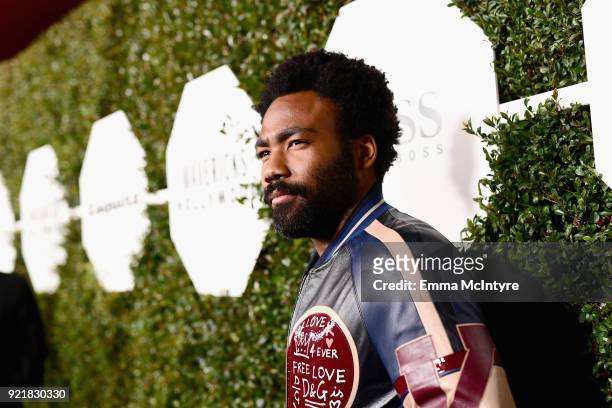 Donald Glover attends Esquire's 'Mavericks of Hollywood' Celebration presented by Hugo Boss on February 20, 2018 in Los Angeles, California.
