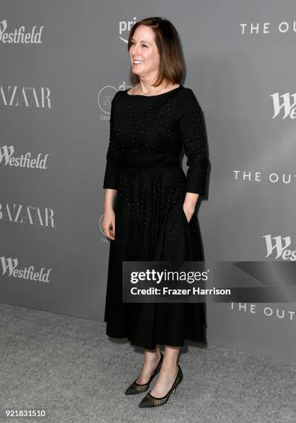 Producer Kathleen Kennedy attends the Costume Designers Guild Awards at The Beverly Hilton Hotel on February 20, 2018 in Beverly Hills, California.