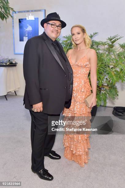 President Salvador Perez and actor Anna Camp attend the Costume Designers Guild Awards at The Beverly Hilton Hotel on February 20, 2018 in Beverly...