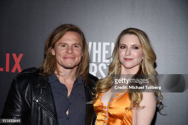 Acgor Tony Cavalero and guest attend a special screening of Netflix's "When We First Met" at ArcLight Hollywood on February 20, 2018 in Hollywood,...