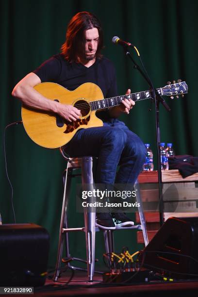 Singer/Songwriter Brad Warren performs onstage during the CMA Songwriters Series Celebrating CMA's 9th Annual Tripple Play Awards at Marathon Music...