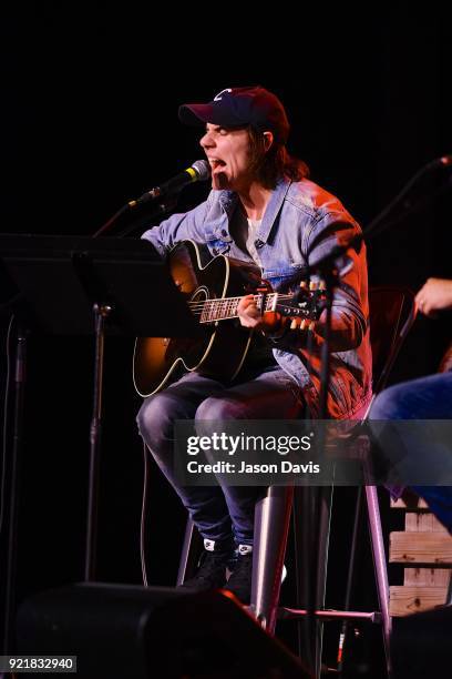 Singer/Songwriter Ross Copperman performs onstage during the CMA Songwriters Series Celebrating CMA's 9th Annual Tripple Play Awards at Marathon...