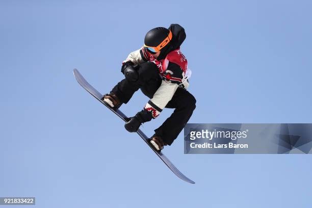 Mark McMorris of Canada competes during the Men's Big Air Qualification Heat 2 on day 12 of the PyeongChang 2018 Winter Olympic Games at Alpensia Ski...