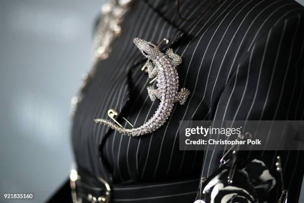 Costume designer Sara Sensoy, fashion detail, attends the Costume Designers Guild Awards at The Beverly Hilton Hotel on February 20, 2018 in Beverly...