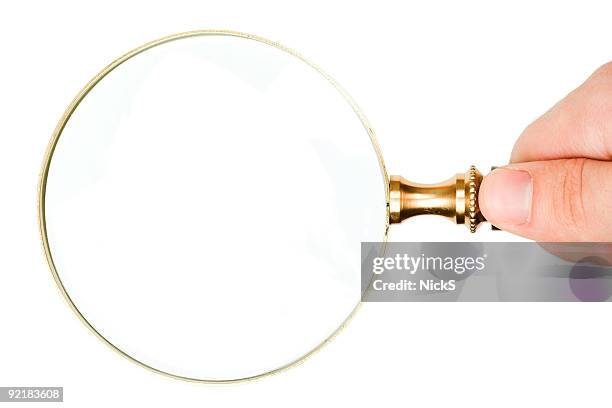 lupa - espejo de mano fotografías e imágenes de stock