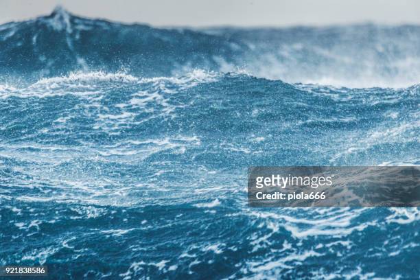 seegang und wellen - high tide stock-fotos und bilder
