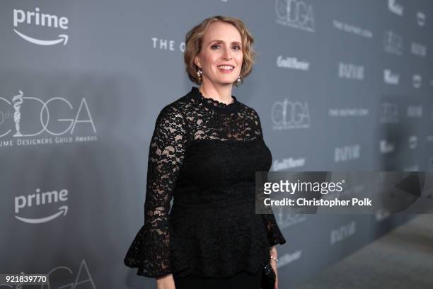 Costume designer Kim Wilcox attends the Costume Designers Guild Awards at The Beverly Hilton Hotel on February 20, 2018 in Beverly Hills, California.