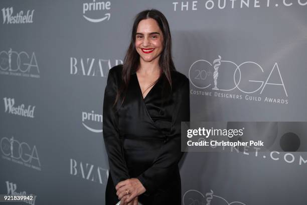 Costume designer Sarah Evelyn Bram attends the Costume Designers Guild Awards at The Beverly Hilton Hotel on February 20, 2018 in Beverly Hills,...