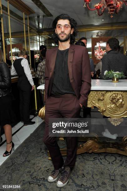 Oliver Peoples Creative Director Giampiero Tagliaferri attends GQ and Oliver Peoples Celebrate Timothee Chalamet March Cover Dinner at Nomad Los...