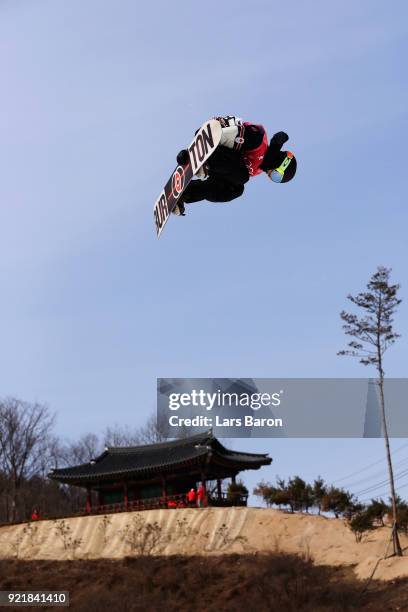 Mark McMorris of Canada competes during the Men's Big Air Qualification Heat 2 on day 12 of the PyeongChang 2018 Winter Olympic Games at Alpensia Ski...