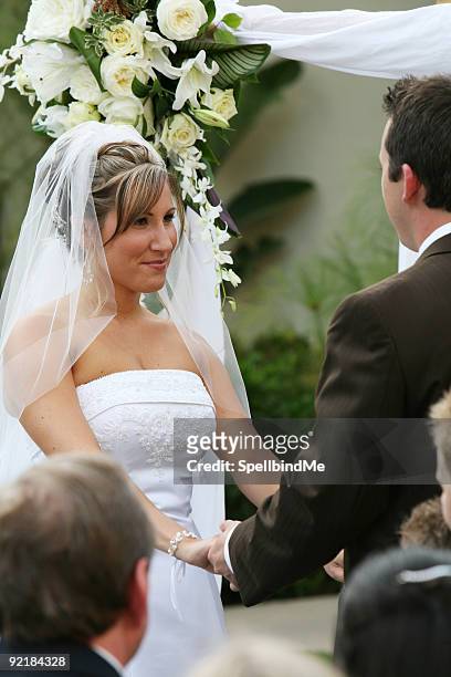 saying i do - wedding ceremony alter stock pictures, royalty-free photos & images