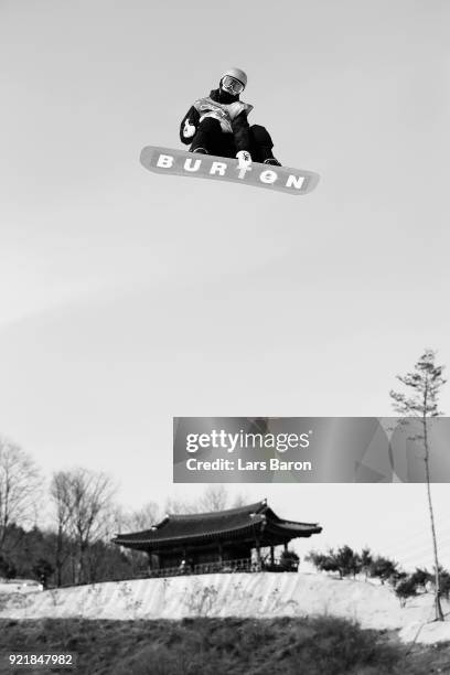 Roope Tonteri of Finland competes during the Men's Big Air Qualification Heat 2 on day 12 of the PyeongChang 2018 Winter Olympic Games at Alpensia...