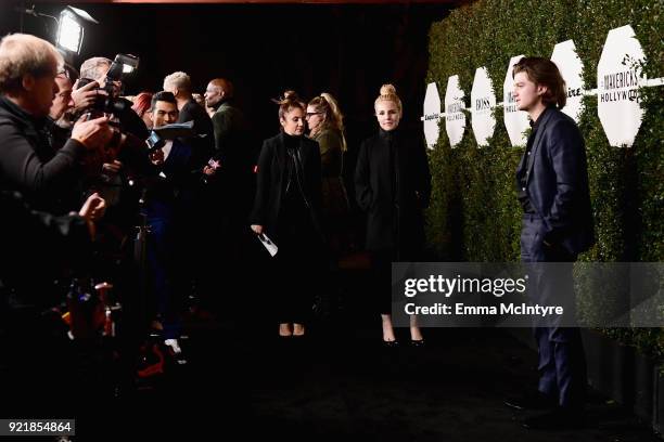 Joe Keery, wearing Hugo Boss, attends Esquire's 'Mavericks of Hollywood' Celebration presented by Hugo Boss on February 20, 2018 in Los Angeles,...