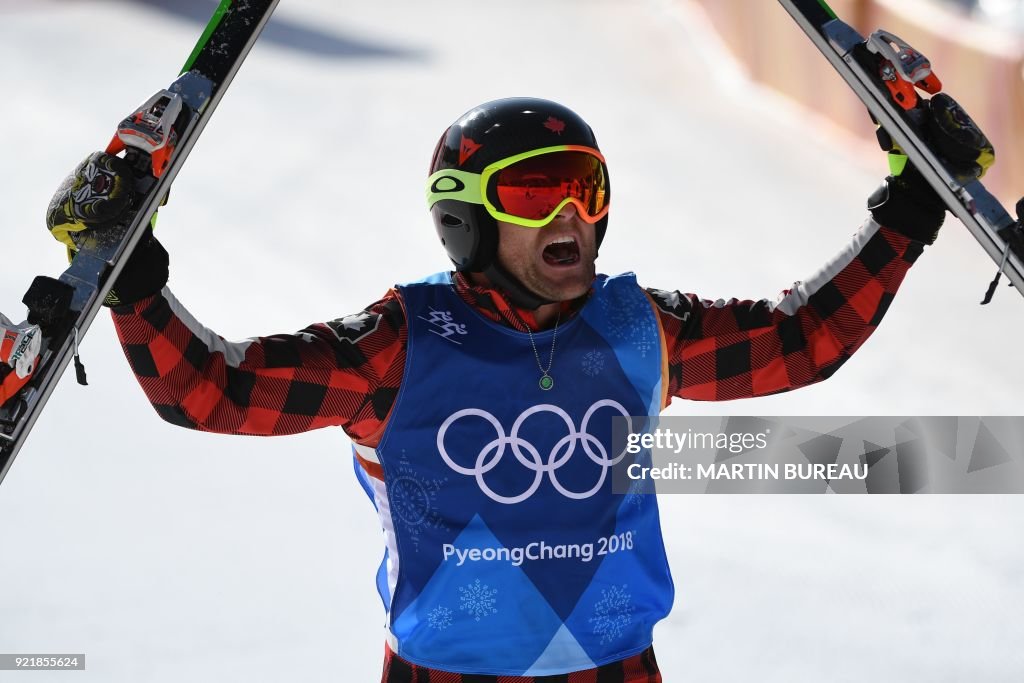 FREESTYLE SKIING-OLY-2018-PYEONGCHANG-PODIUM