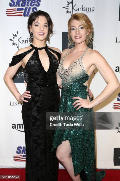 Maddison Bullock and Lisa Mihelich at the "Ice The Movie" Los Angeles Special Screening at The Montalban Theater on February 20, 2018 in Los Angeles,...