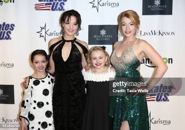 Phoebe Stubblefield, Maddison Bullock, Elise Freezer and Lisa Mihelich at the "Ice The Movie" Los Angeles Special Screening at The Montalban Theater...