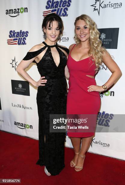 Maddison Bullock and Gabrielle Schorg at the "Ice The Movie" Los Angeles Special Screening at The Montalban Theater on February 20, 2018 in Los...