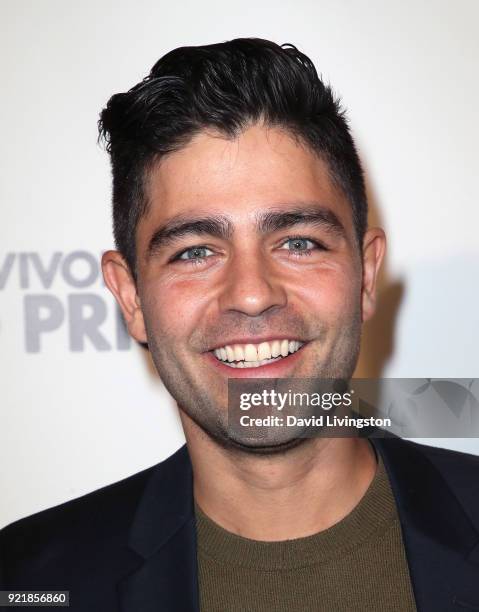 Actor Adrian Grenier attends the premiere of Gravitas Pictures' "Survivors Guide to Prison" at The Landmark on February 20, 2018 in Los Angeles,...