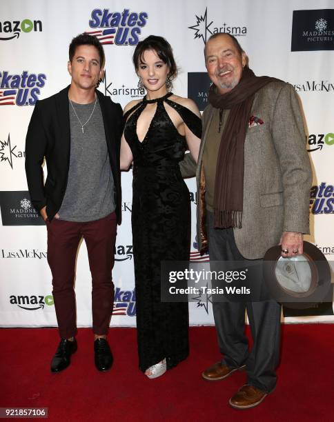 Mike C. Manning, Maddison Bullock and Gregory Itzin at the "Ice The Movie" Los Angeles Special Screening at The Montalban Theater on February 20,...