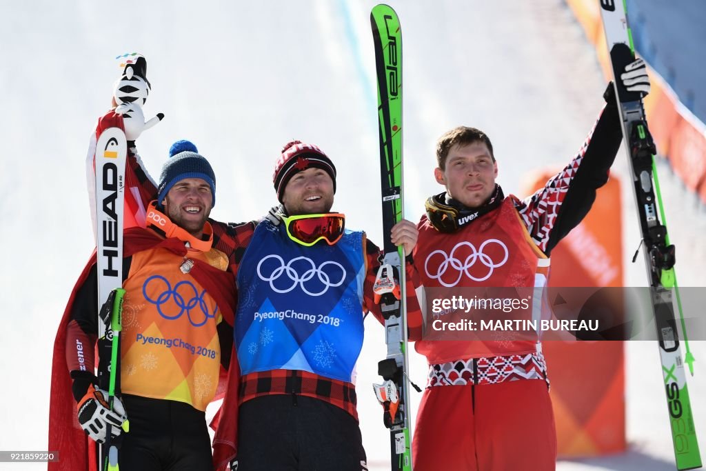 FREESTYLE SKIING-OLY-2018-PYEONGCHANG-PODIUM