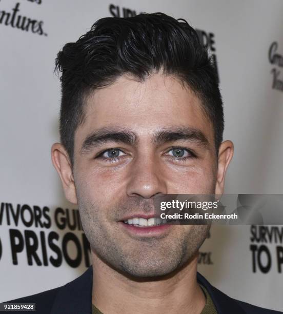 Actor Adrian Grenier attends the premiere of Gravitas Pictures' "Survivors Guide To Prison" at The Landmark on February 20, 2018 in Los Angeles,...