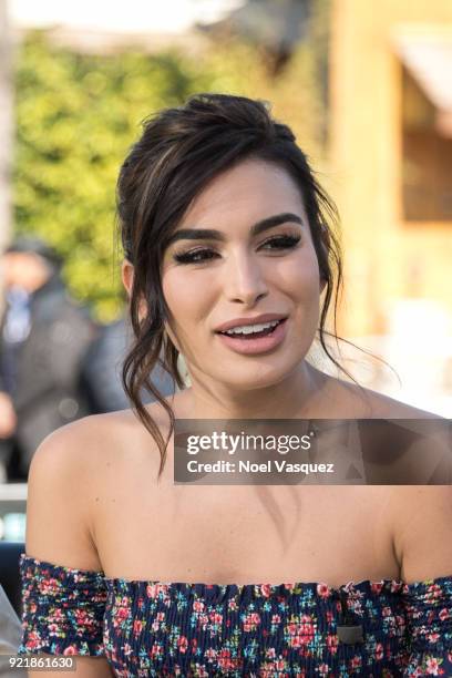 Ashley Iaconetti visits "Extra" at Universal Studios Hollywood on February 20, 2018 in Universal City, California.