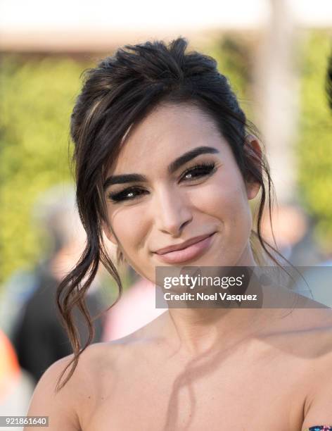 Ashley Iaconetti visits "Extra" at Universal Studios Hollywood on February 20, 2018 in Universal City, California.