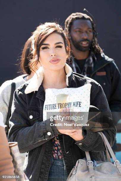 Ashley Iaconetti visits "Extra" at Universal Studios Hollywood on February 20, 2018 in Universal City, California.