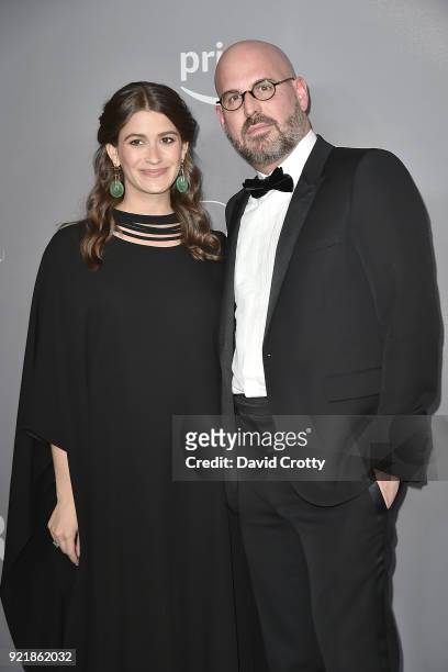 Amanda Alagem and Andres Sosa attend the 20th CDGA - Arrivals on February 20, 2018 in Beverly Hills, California.